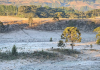 Serra de Santa Catarina amanhece com -2,3ºC e geada