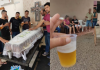 Filhos fazem velório com música, chopp e churrasco em homenagem ao pai em SC
