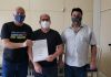 Assinada a ordem de serviço da cobertura da quadra esportiva da escola da Caçamba