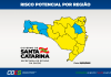Matriz de Risco Regionalizado aponta 13 regiões no nível alto e quatro no nível moderado