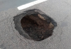 Buraco na BR-101 em Santa Rosa do Sul deixa trânsito em meia pista