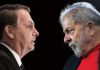 Pesquisa aponta Lula com 47% e Bolsonaro com 28%