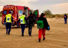 Bombeiros e Sarasul resgatam pescador em alto-mar em Balneário Rincão