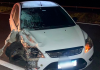 Carro e moto de Criciúma colidem na BR-101 e homem fica gravemente ferido