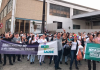 Profissionais de enfermagem realizam paralisação no Hospital São José em protesto à decisão do STF