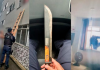 Grávida pede socorro após ser agredida e ameaçada com facão