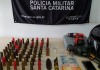 Polícia militar prende traficante e apreende drogas e armas de fogo em Sombrio