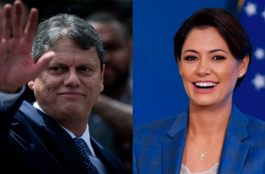 Tarcísio e Michelle formam dobradinha preferencial  