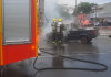 Veículo é incendiado em Santa Rosa do Sul