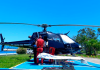 Helicóptero do Saer realiza atendimento de duas vítimas de afogamento em Arroio do silva