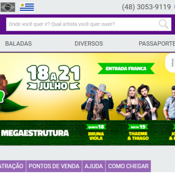 Lauro Müller: Acessos à área vip e camarotes da Festa do Agricultor estão à venda pela internet