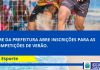 DME da Prefeitura abre inscrições para as competições do verão 24/25