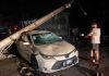 Ventos de até 140km causam estragos em Sombrio