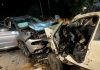 Grave colisão frontal entre carros deixa um morto e três feridos na SC-285, em Turvo