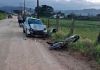Homem sofre acidente de moto no Morro da Fumaça