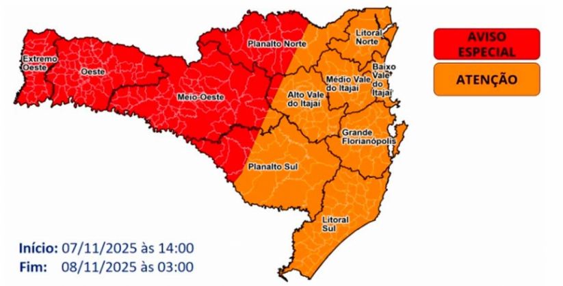 Defesa Civil de Araranguá faz alerta à população