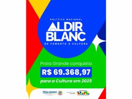 Praia Grande é habilitada a receber mais de R$ 69 mil no segundo ciclo da Lei Aldir Blanc