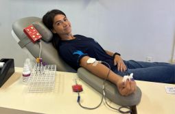 Servidores do SAMAE de Araranguá realizam doação de sangue no Hemosc em Criciúma