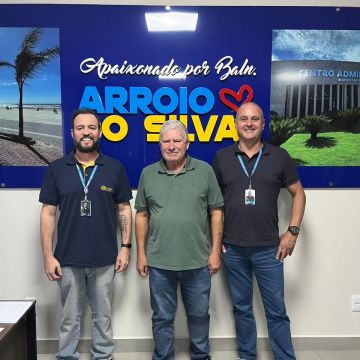 Município de Balneário Arroio do Silva recebe equipe da gerência regional da Celesc