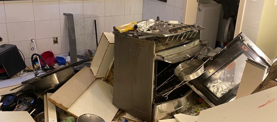 Ocorrência em Içara – Explosão por GLP