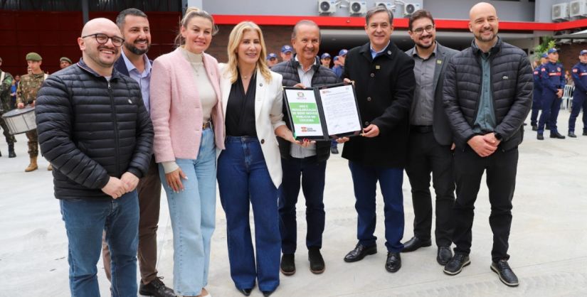 Inauguração do 4º Batalhão de Bombeiros marca assinaturas para novos investimentos em Criciúma