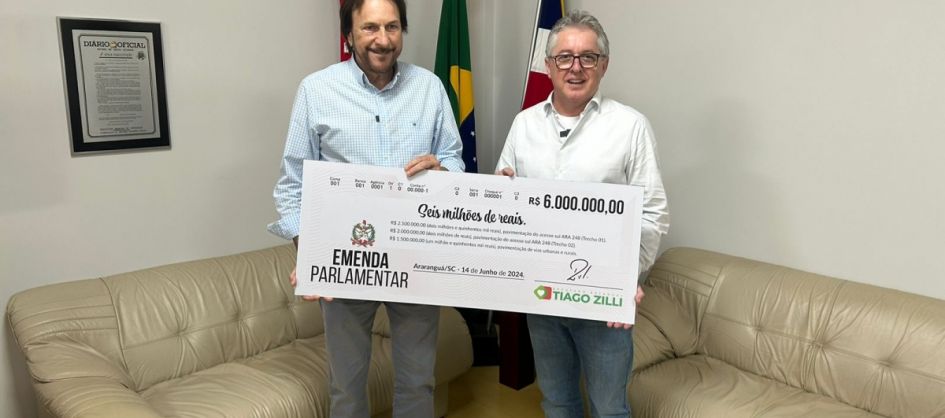 Deputado Tiago Zilli entrega mais de R$ 3,8 milhões em rec...