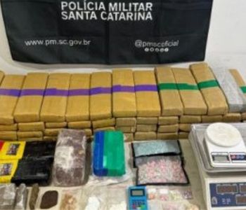 PM apreende mais de 46 quilos de drogas e prende traficante no bairro Operária, em Araranguá