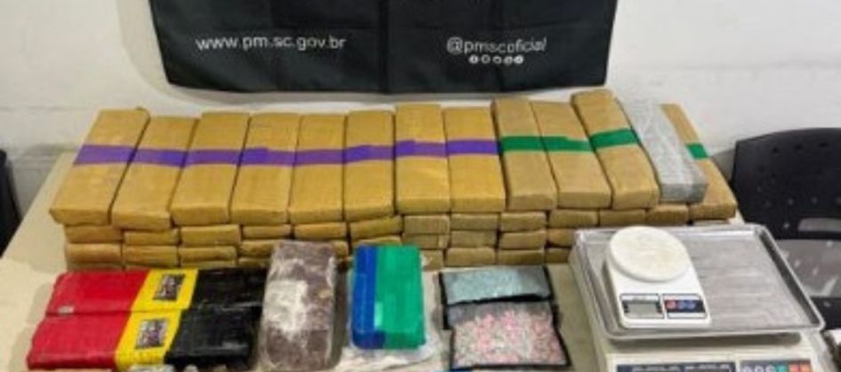PM apreende mais de 46 quilos de drogas e prende traficante...