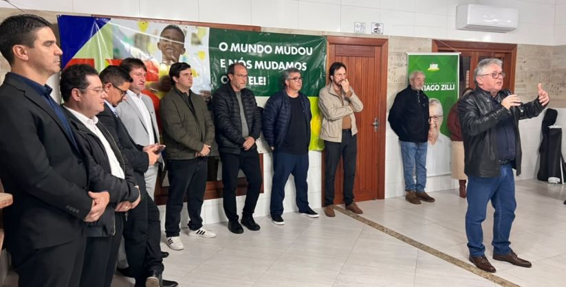MDB de Araranguá reúne lideranças e declara apoio à reeleição de Tiago Zilli