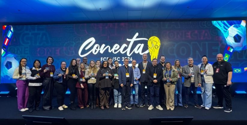 Gestor da CDL Araranguá conquista prêmio do Programa Escala durante o Conecta FCDL, em Itá