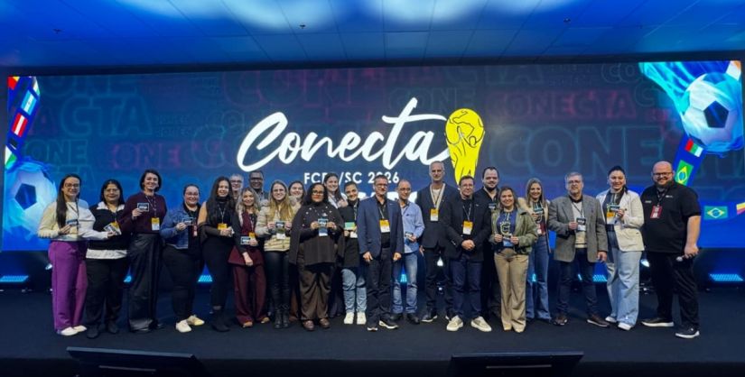 Gestor da CDL Araranguá conquista prêmio do Programa Escala durante o Conecta FCDL, em Itá