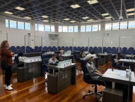 Alunos do CRAS conhecem funcionamento da Câmara em visita institucional
