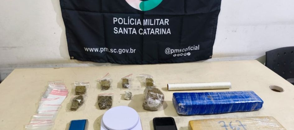 Homem é preso por tráfico com mais de 2 quilos de maconha...