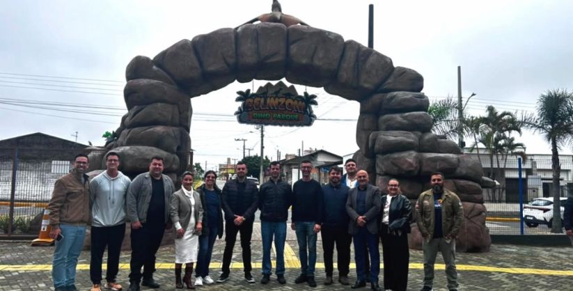 Amesc: secretários e diretores de Turismo realizam visita técnica ao Belinzoni Dino Parque
