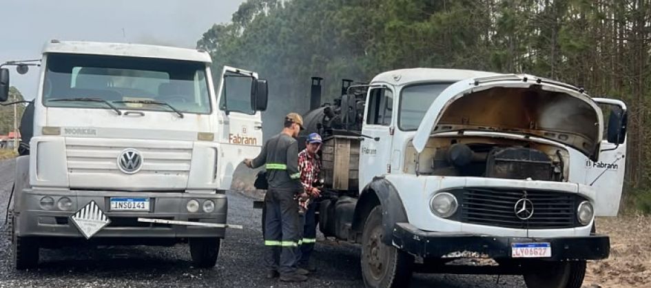 Caminhão de empresa é alvo de criminosos na Rodovia Camin...