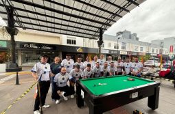 Torneio de Sinuca movimenta o calçadão durante o Sábado Mais em Araranguá