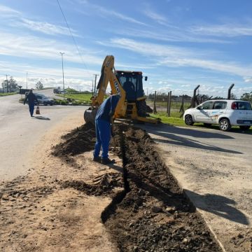 SAMAE de Araranguá está prestes a concluir obra de ampliação da rede de água no Loteamento Alliance