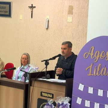 Santa Rosa do Sul promove ação de conscientização pelo Agosto Lilás