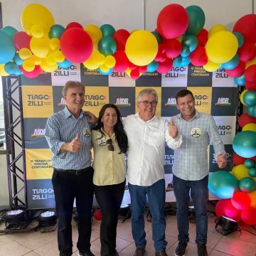 Multidão lota o Caverá no lançamento da candidatura do deputado Tiago Zilli