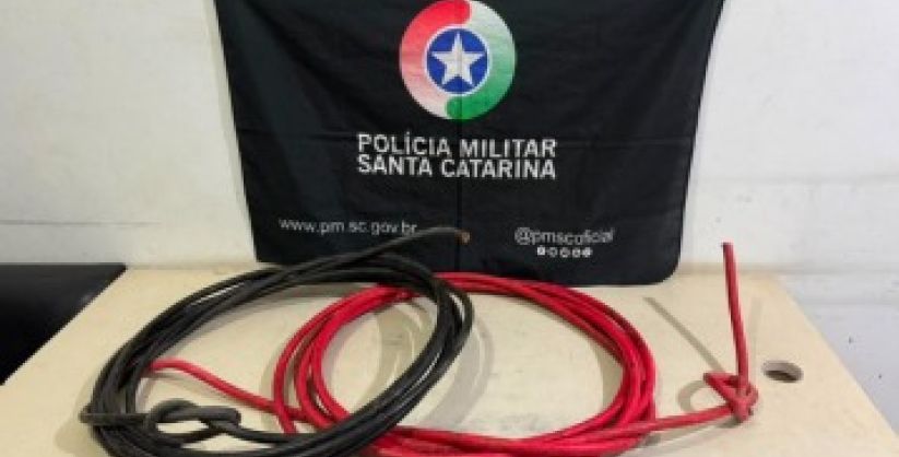 Polícia Militar prende homem que furtou fiação elétrica de creche no Lagoão, em Araranguá