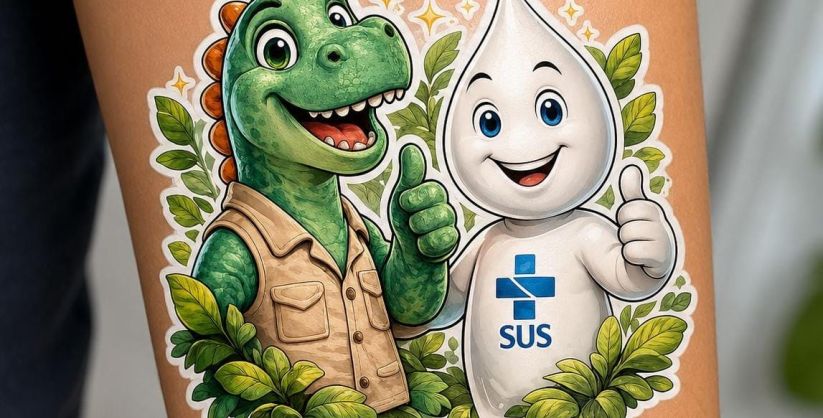 Dia D da vacinação terá presença do Dino e do Zé Gotinha em Araranguá