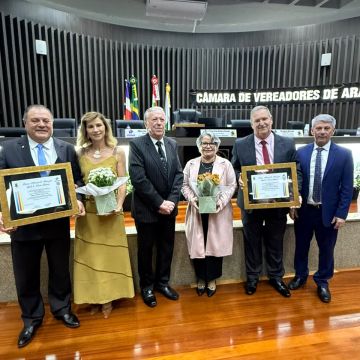Flávio Roberto e Saulo Machado são homenageados com Títulos de Cidadania Honorária de Araranguá