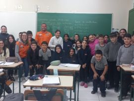 Defesa Civil de Balneário Gaivota leva conscientização sobre o El Niño à Escola