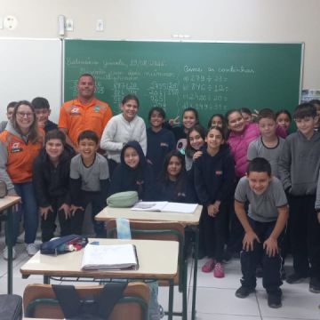 Defesa Civil de Balneário Gaivota leva conscientização sobre o El Niño à Escola