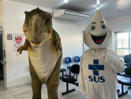 Vacinação no Belinzoni Dino Parque é transferida devido à previsão de chuva