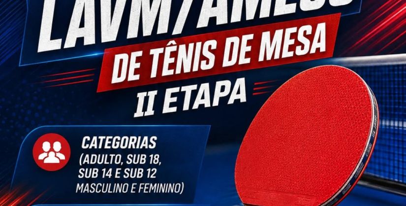 EQUIPES DE ARARANGUÁ DISPUTAM 2ª ETAPA REGIONAL DE TÊNIS DE MESA