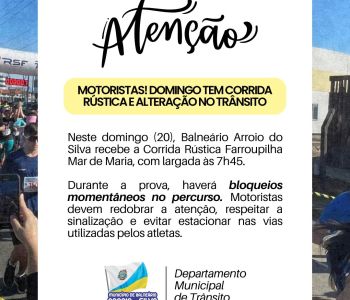 ATENÇÃO, MOTORISTAS! 