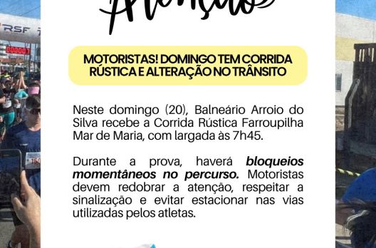 Balneário Arroio do Silva sedia a Corrida Rústica Farroupilha Mar de Maria no próximo d...
