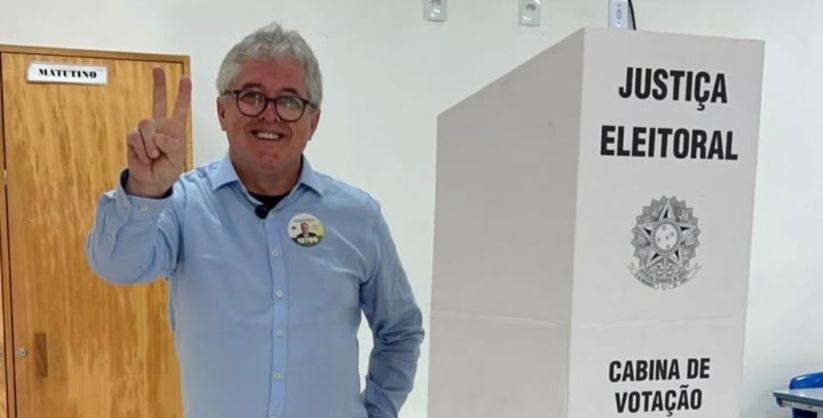 Tiago Zilli vota em Turvo e destaca confiança após campanha