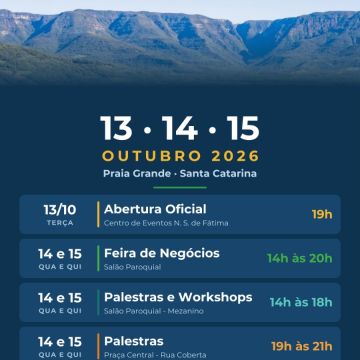 Praia Grande recebe feira nacional de ecoturismo e inovação com programação de destaque